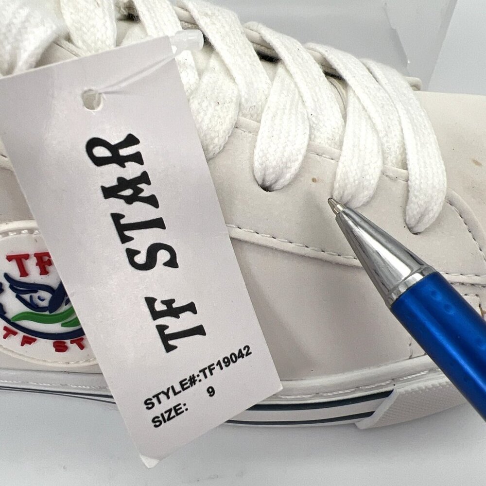 TF Star Womens Sneakers Size 9 White Fashion Lace Up Brand New TF19042 *READ* - Picture 4 of 12